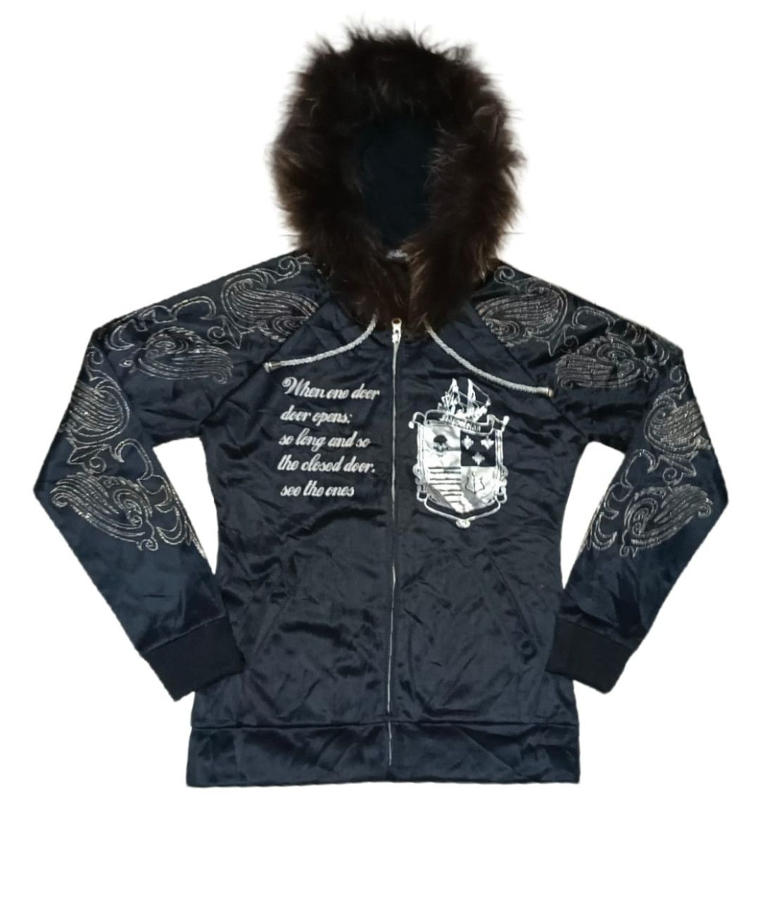 image of If Six Was Nine x Le Grande Bleu L G B Culture To Culture - Fur Hoodie Ifsixwasnine & Lgb Style in 
