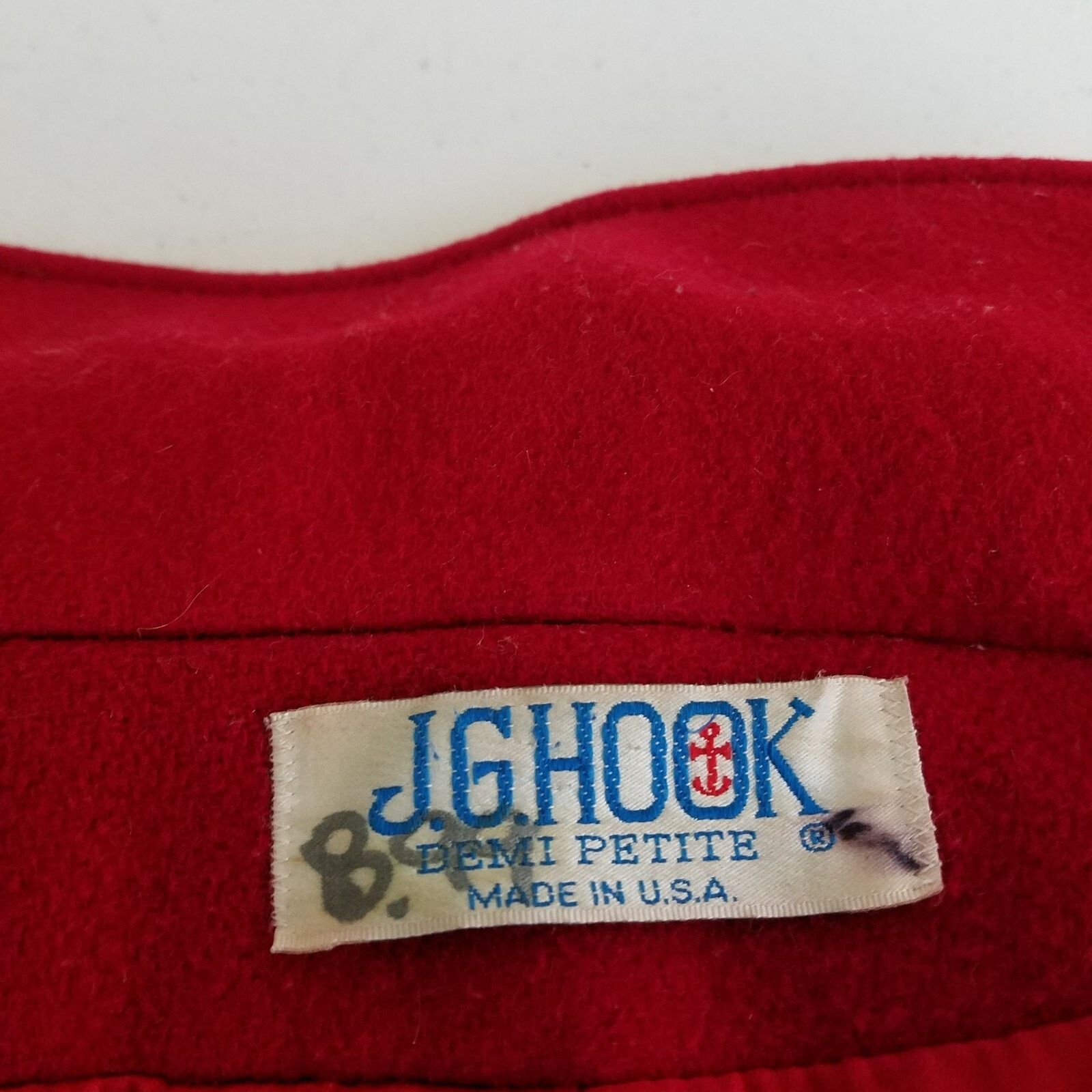 Vintage Vtg JG Hook Wool Belted Back Fit & Flare Peacoat Coat Demi P Size S / US 4 / IT 40 - 7 Thumbnail