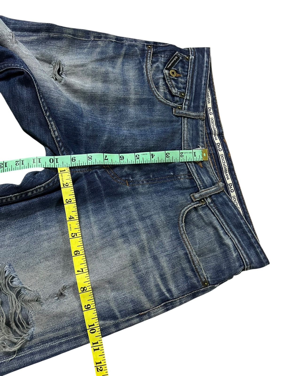 2000s Dolce & Gabbana Distressed vintage Mud Wash Denim