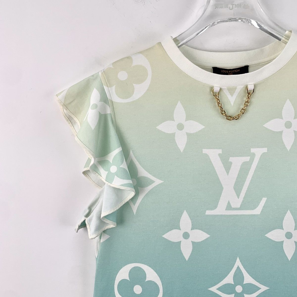 Louis Vuitton Louis Vuitton Blue All Over Print Sleeveless T-Shirt K26WX Size XL / US 12-14 / IT 48-50 - 3 Thumbnail