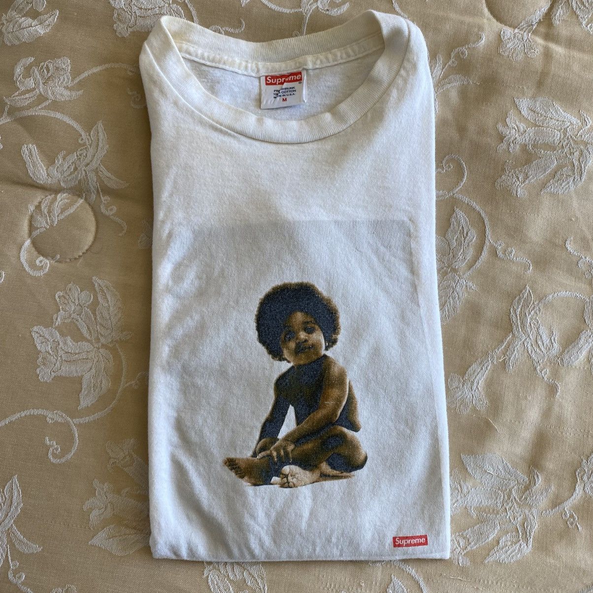 Supreme Vintage Supreme Biggie Small Photo T-Shirt White 2011 Music Size US M / EU 48-50 / 2 - 7 Thumbnail