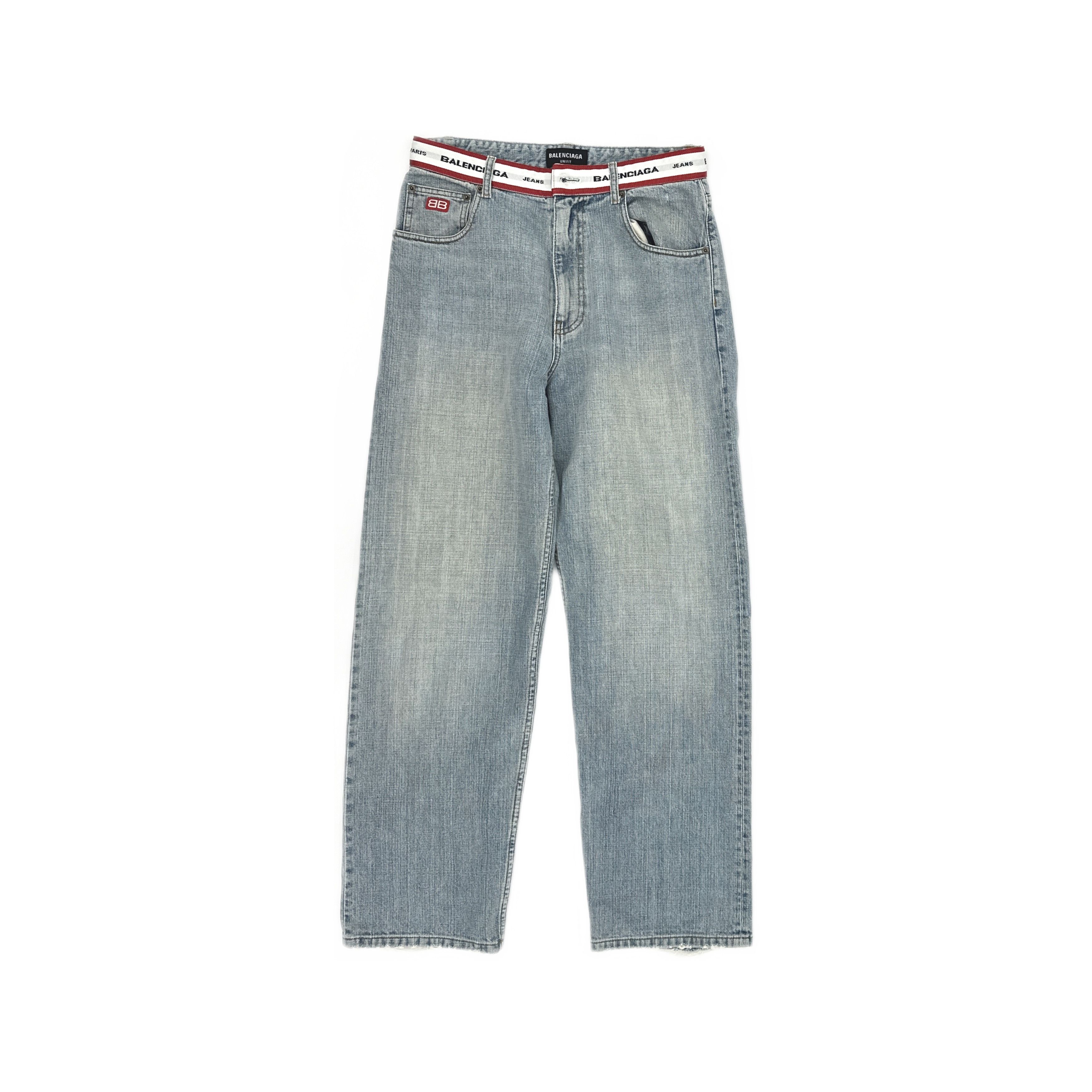 Balenciaga Balenciaga Cut-Up Baggy Jeans Blue Size XS | Grailed