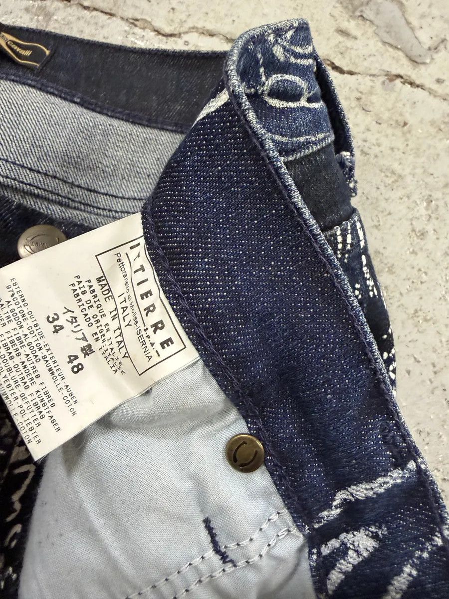 Roberto Cavalli AW2003 Cavalli Navy Blue Presley Ocean Denim Jeans Size US 30 / EU 46 - 7 Thumbnail