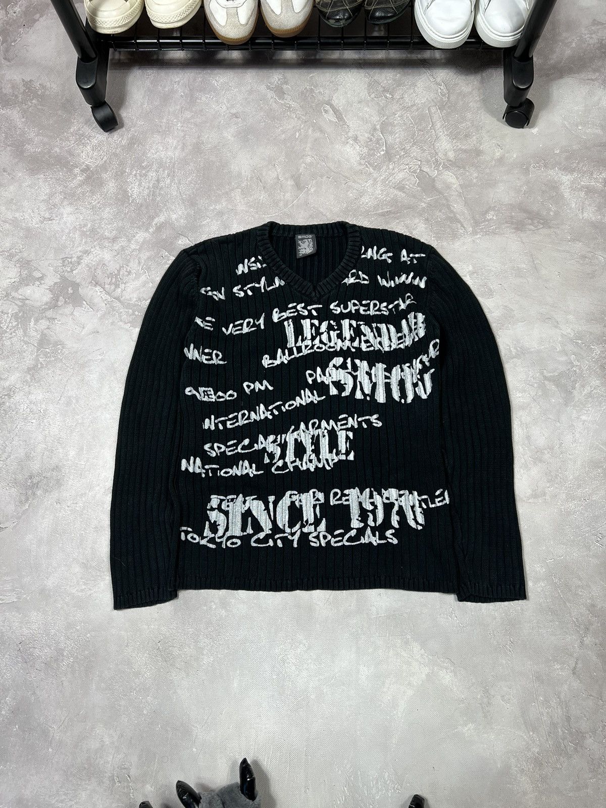 Vintage Diesel Style Ribbet Y2k Sweater
