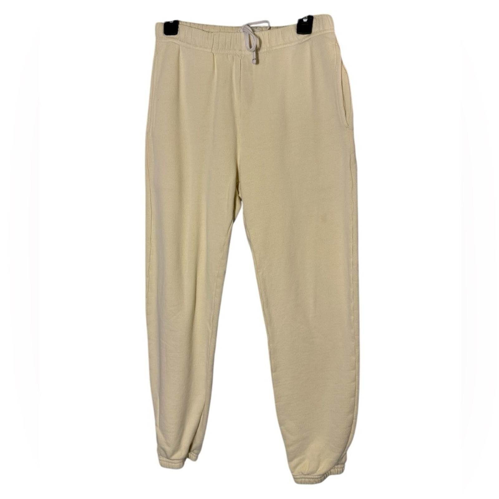 Les Tien Les Tien Heavyweight Classic Cream Sweatpants Sz XXS Size 25" / US 0 / IT 36 - 1 Thumbnail