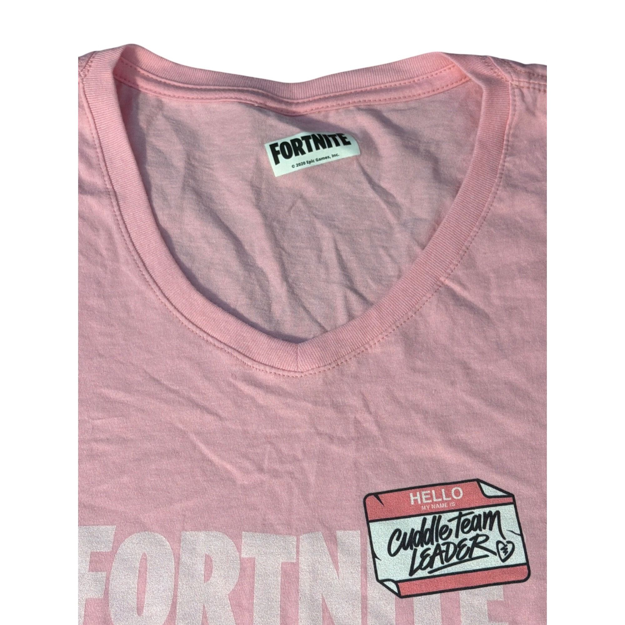 Other Fortnite Pink Graphic Cuddle Team Leader T Shirt V Neck Epic Size M / US 6-8 / IT 42-44 - 3 Thumbnail