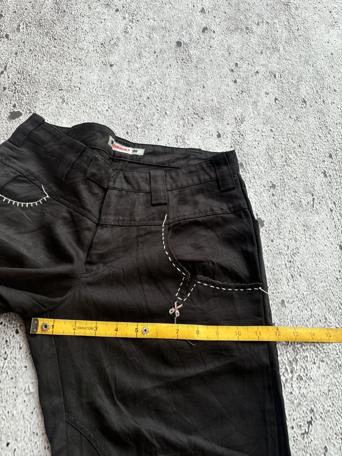 Hysteric Glamour Y2k Olleborebla bootcut black pants Size US 29 - 14 Thumbnail