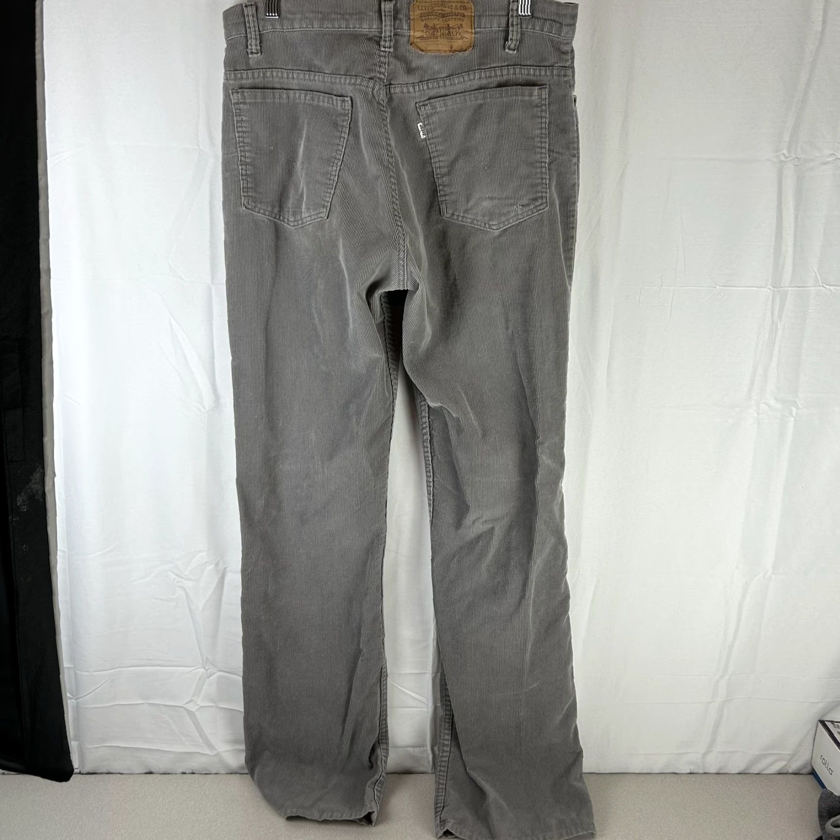 Levi's VTG 80s Levi's 517 Pants Mens 34x36 Gray Corduroy 5 Pocket Bootcut USA Size US 34 / EU 50 - 7 Thumbnail