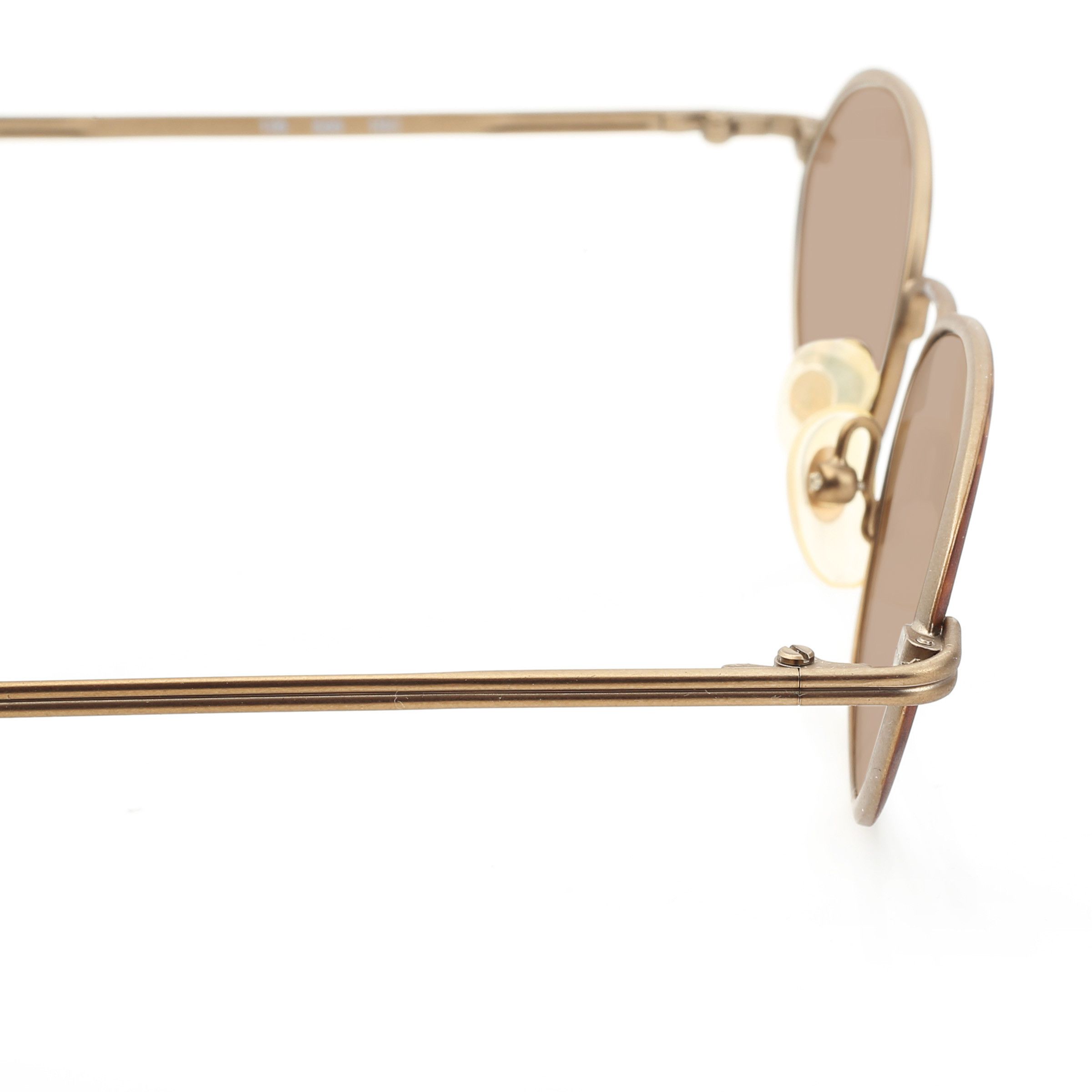 Polo Ralph Lauren Ralph Lauren '90s Gold Dark Havana Oval Sunglasses Size ONE SIZE - 1 Thumbnail