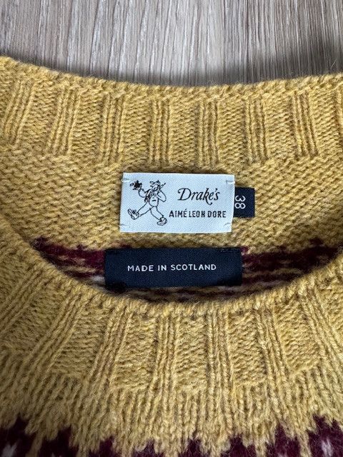 Aime Leon Dore × Drake's ALD X Drake's Fair Isle Jumper, FW20 Size US S / EU 44-46 / 1 - 3 Thumbnail