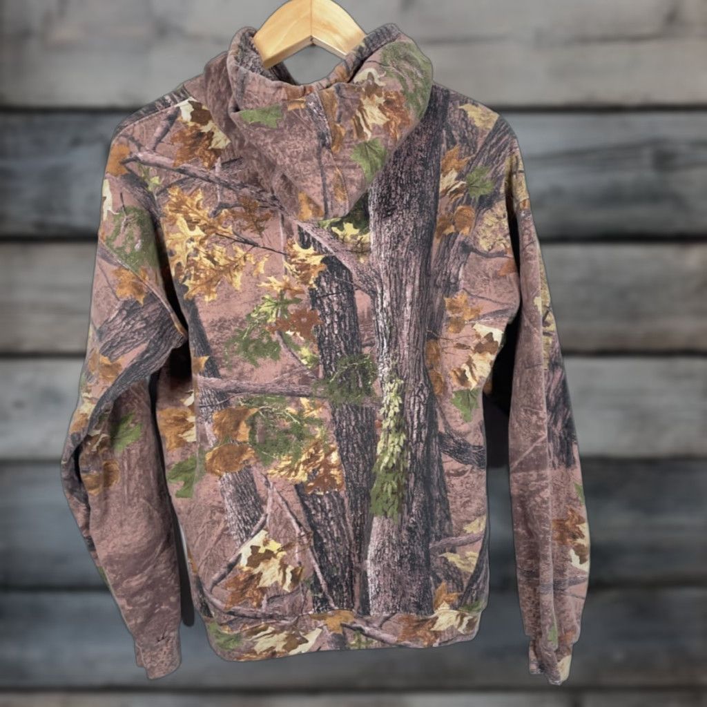 Vintage Thunder Sportswear Hoodie Adult Large Brown Camouflage Sweatshirt Long Sleeve Crew Neck Pullover Nature Outdoor Hunting Size US L / EU 52-54 / 3 - 1 Thumbnail
