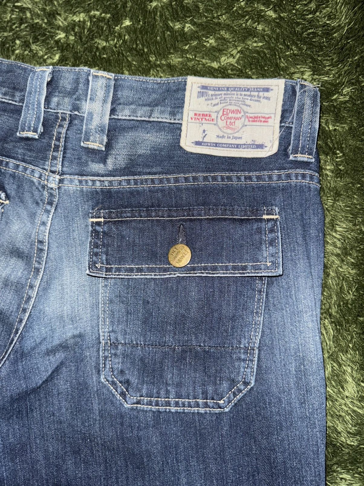 Edwin [M] EDWIN Pocket Detail Washed Denim Pants MADE IN JAPAN Size US 30 / EU 46 - 10 Thumbnail