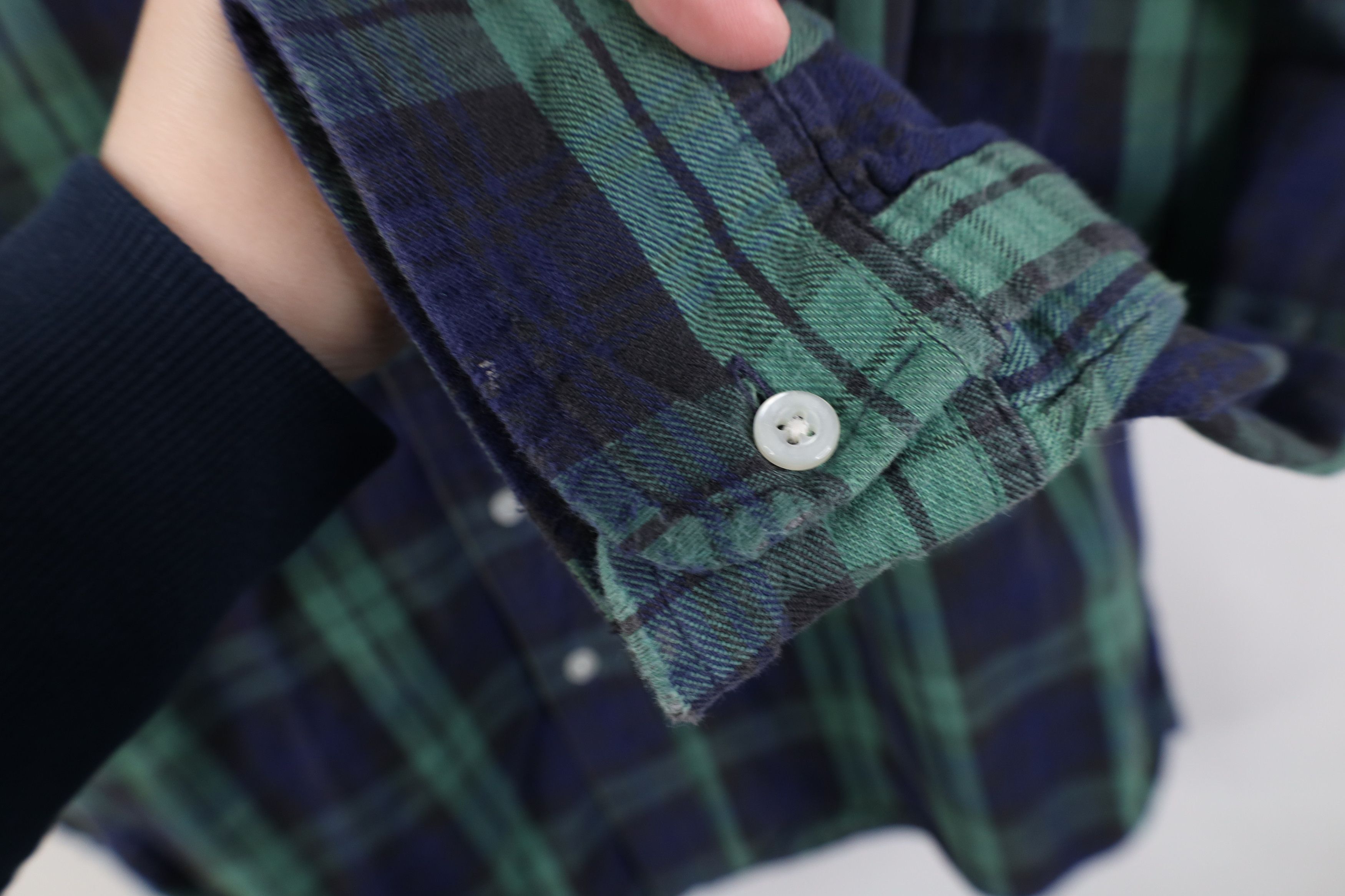 L.L. Bean Vintage 70s LL Bean Flannel Collared Button Shirt USA Size US L / EU 52-54 / 3 - 11 Thumbnail