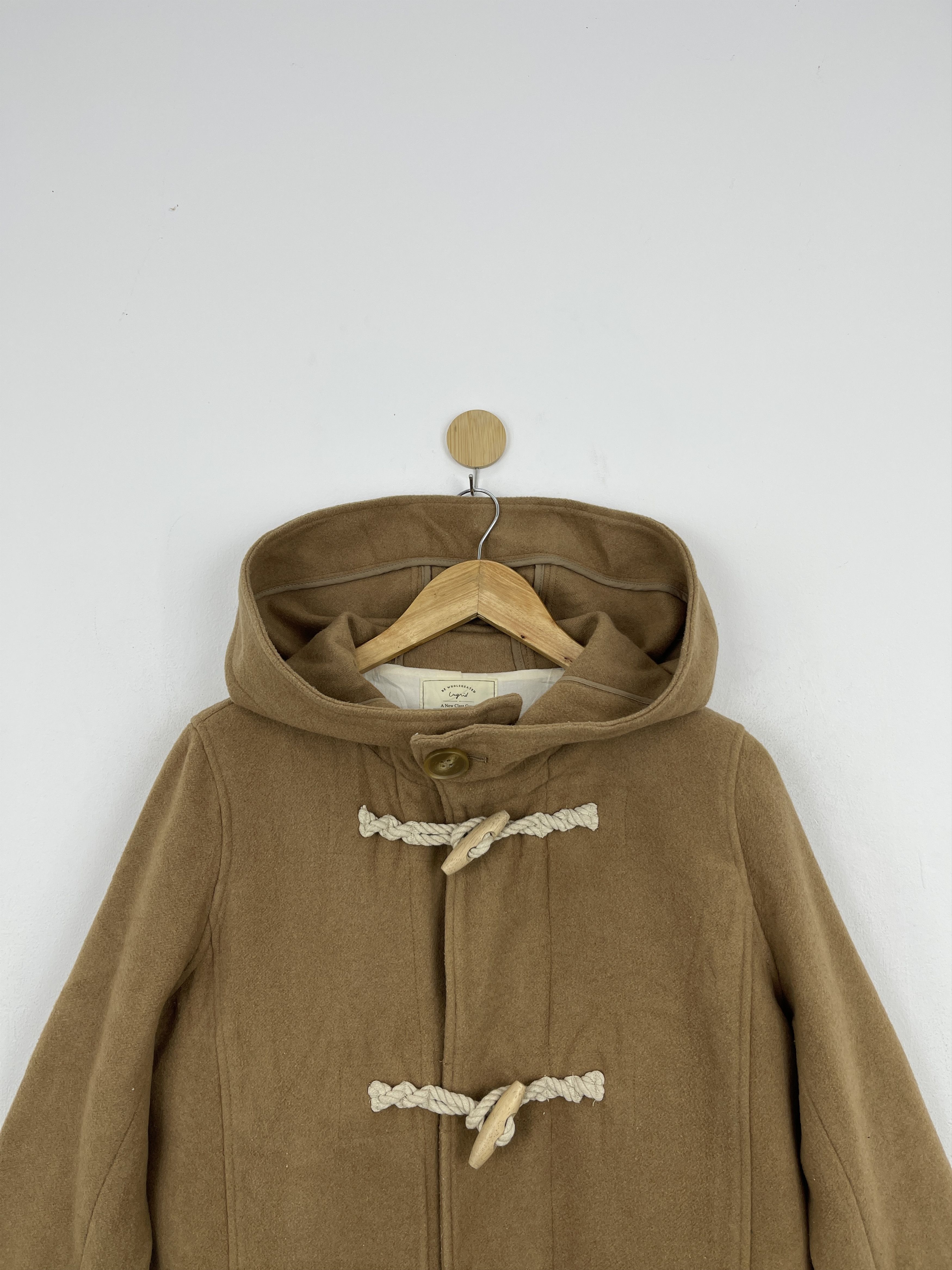 Japanese Brand Vintage Ungrid Japanese Hooded Dufle Coat JA0090 Size US S / EU 44-46 / 1 - 3 Thumbnail