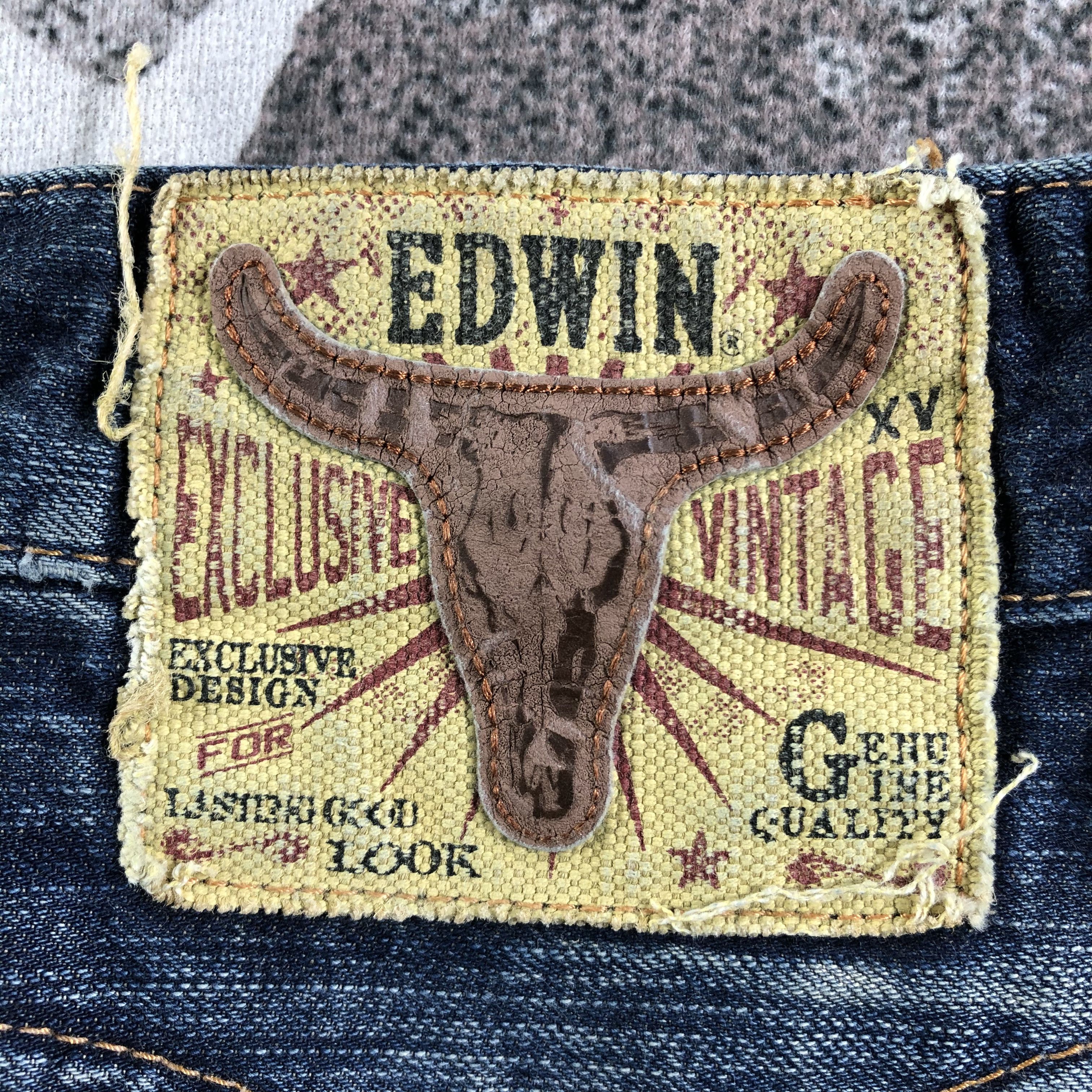 Edwin Vintage Edwin XV Jeans Distress Faded Blue KJ2504 Size US 32 / EU 48 - 5 Thumbnail