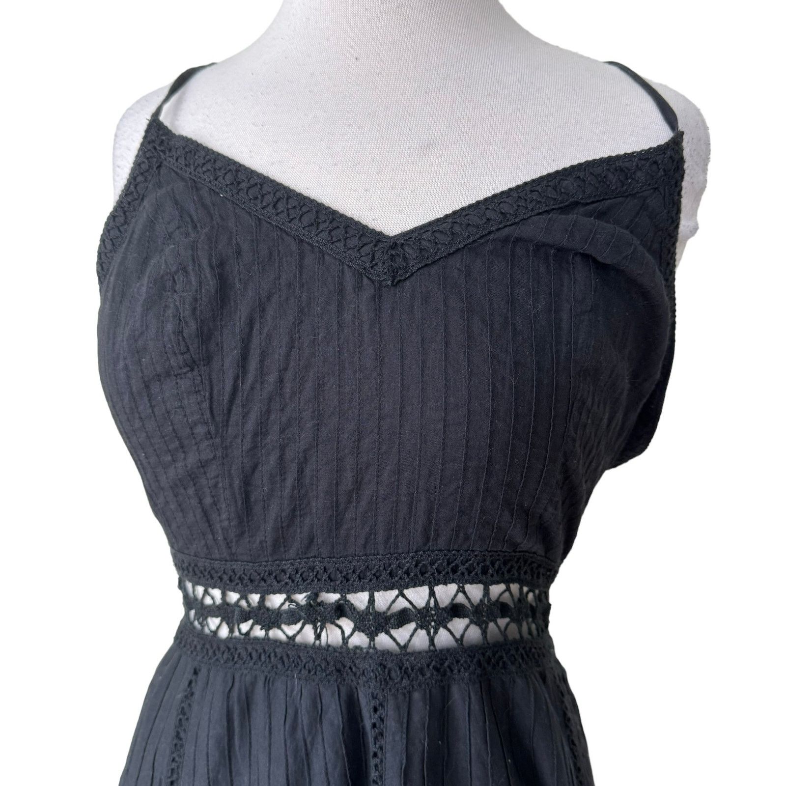 LoveShackFancy LOVESHACKFANCY Edith Crochet Lace Victorian Midi Dress Size S / US 4 / IT 40 - 7 Thumbnail