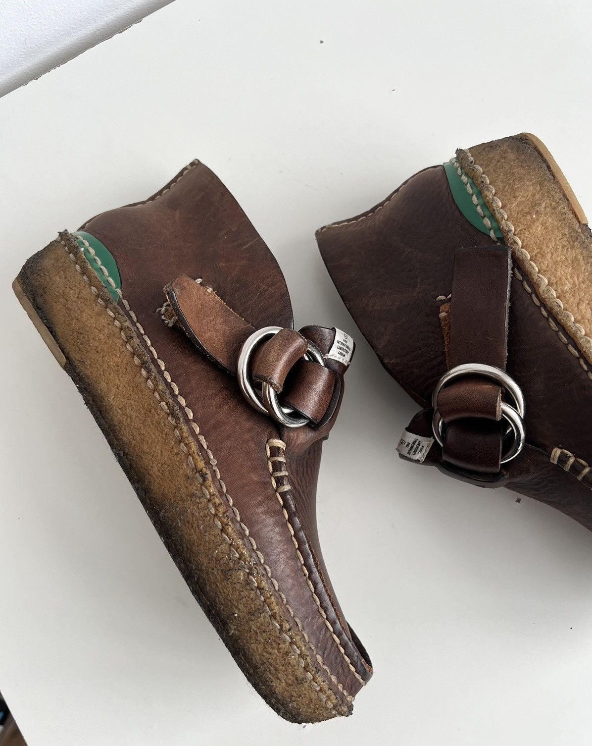 Visvim 🔥Visvim Skynyrd Double Ring Leather Folk Moc Boots Size US 8.5 / EU 41-42 - 11 Thumbnail