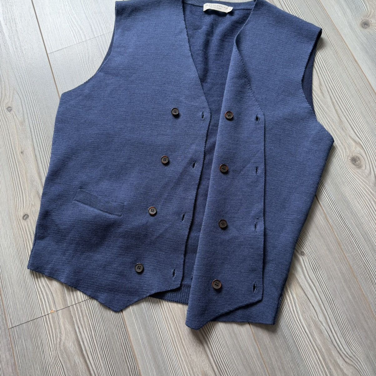 Suitsupply Suitsupply Merino Wool Double Breasted Vest / Waistcoat L Size US L / EU 52-54 / 3 - 11 Thumbnail