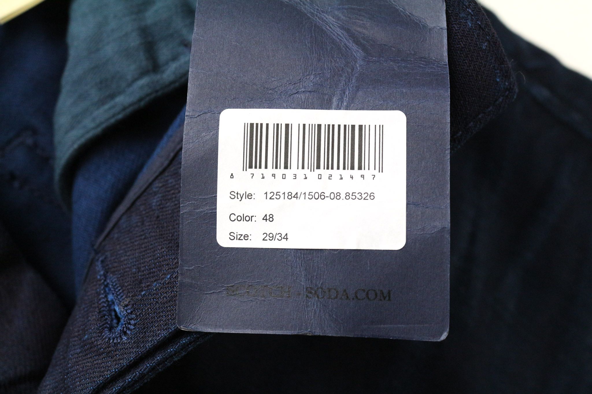 Scotch & Soda PHAIDON W29/L34 Slim Dark Blue Stretch Jeans 74061 Size US 29 - 5 Thumbnail