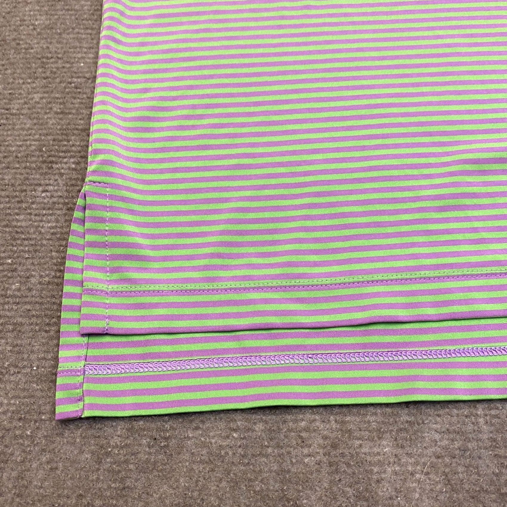 RLX Ralph Lauren Ralph Lauren RLX Polo Shirt Mens Large Golf Club Logo Striped Purple Green Multicolor Polo Shirt Mens Large RLX Golf 90s Style Boys? Size US L / EU 52-54 / 3 - 6 Thumbnail