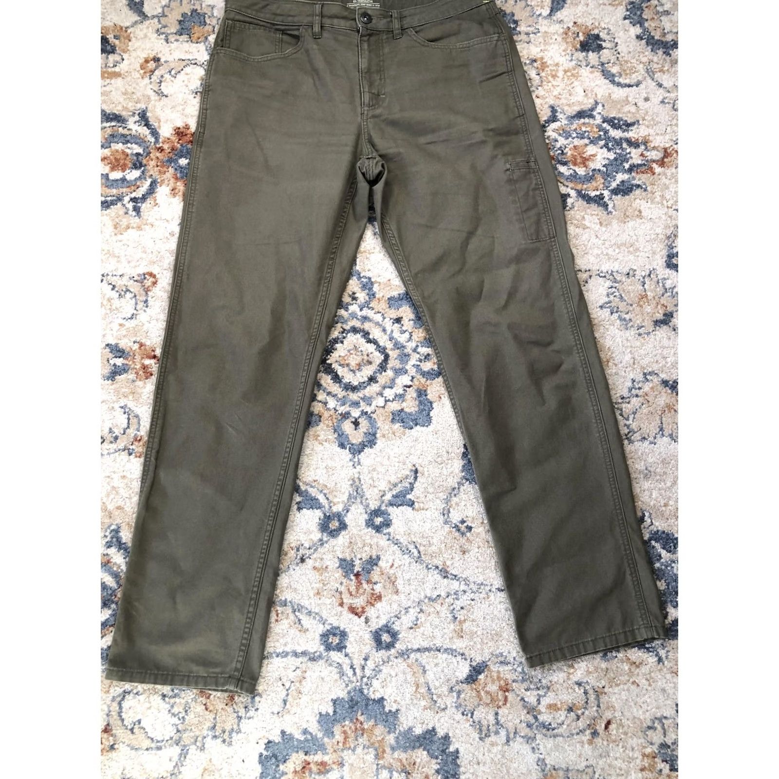 Vintage REI Co-op Pants Mens 34x30 Green Utility Work Straight Leg Outdoor Casual Hiking Size US 34 / EU 50 - 4 Thumbnail