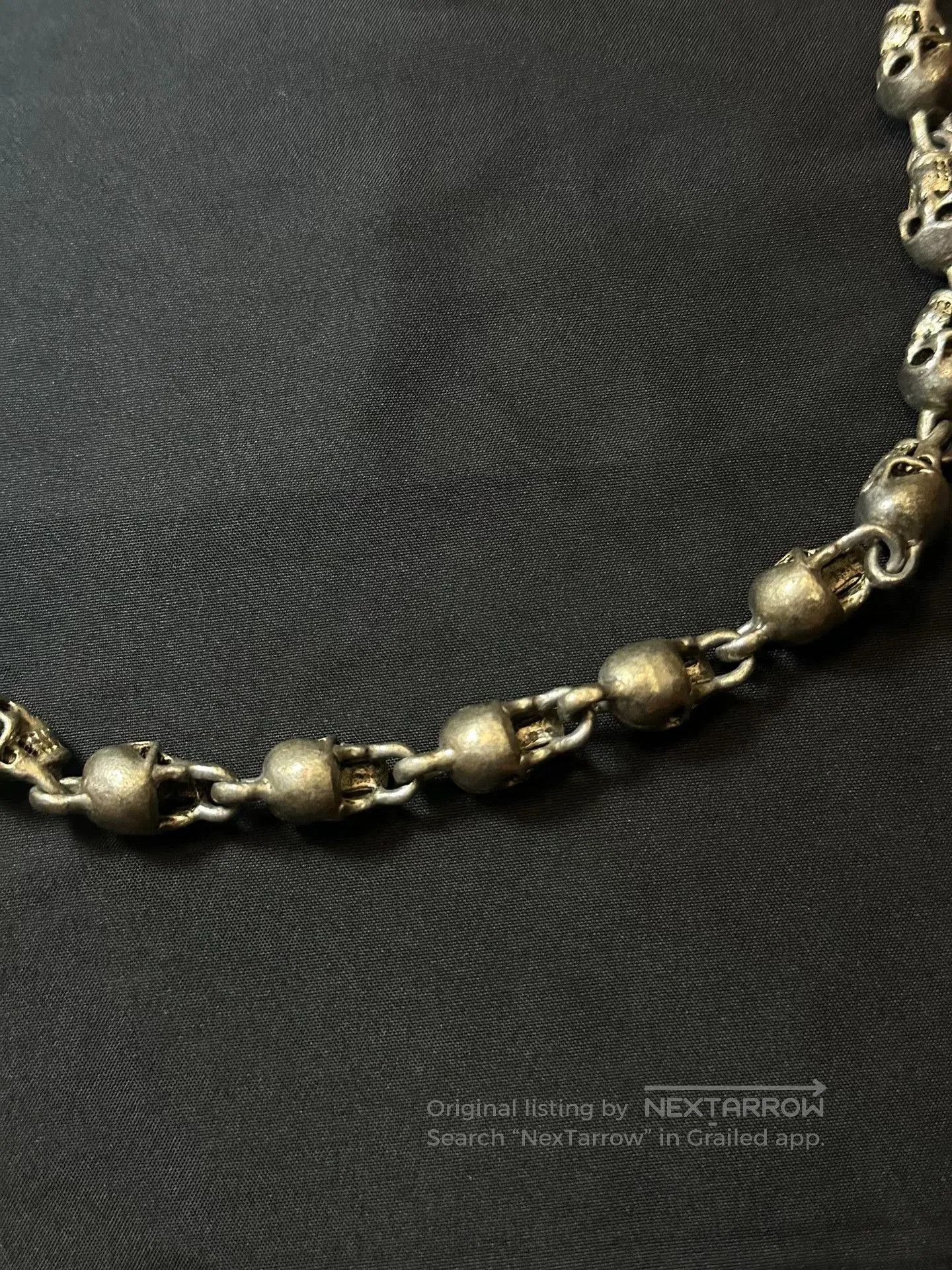 Vintage vintage skull chain key wallet belt. Size ONE SIZE - 5 Thumbnail