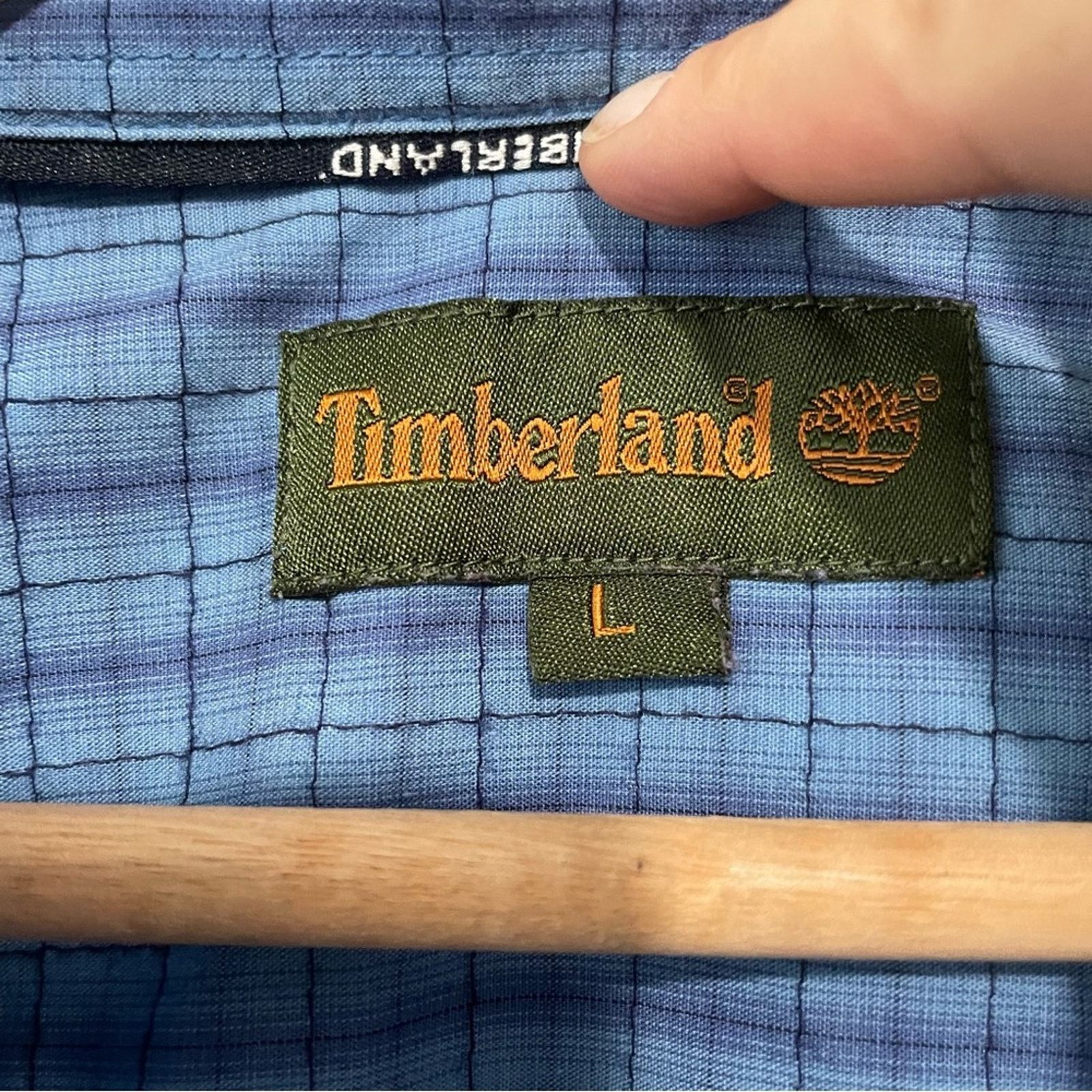 Timberland Timberland blue checked short sleeve shir large button down Size US L / EU 52-54 / 3 - 5 Thumbnail