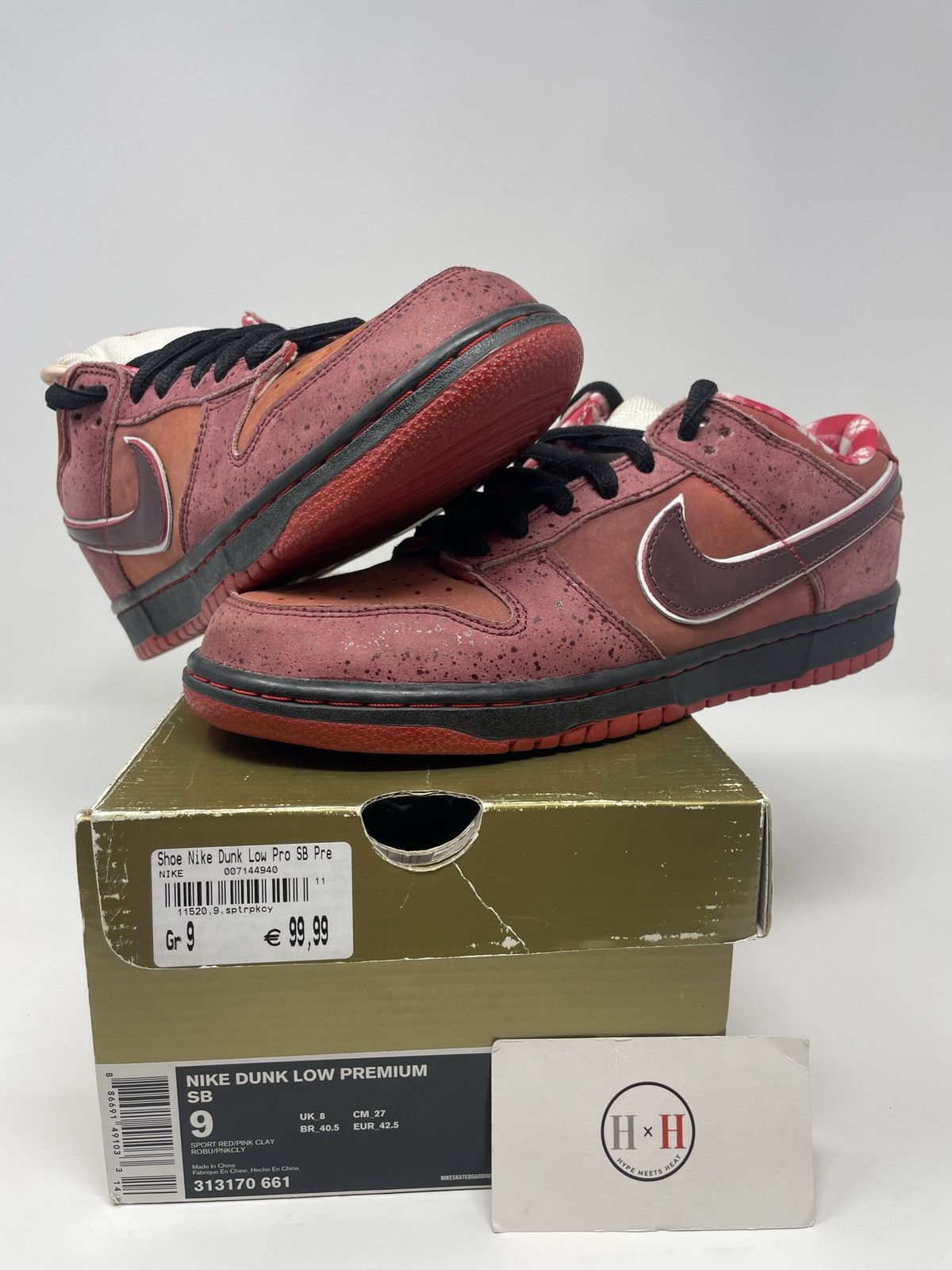 image of Nike Nine Dunk Low Pro Sb Red Lobster 2008 Shoes, Men's (Size 9)