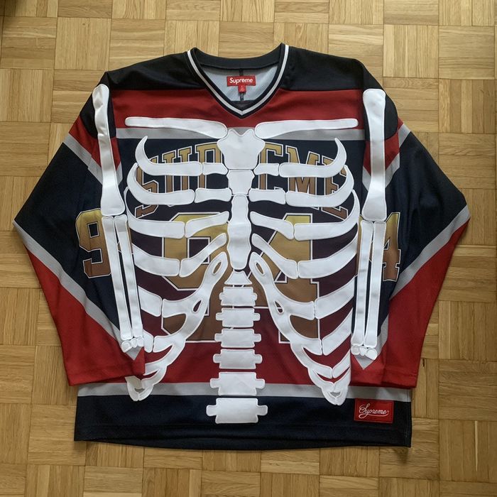 Supreme Supreme Bones Hockey Jersey Top | Grailed