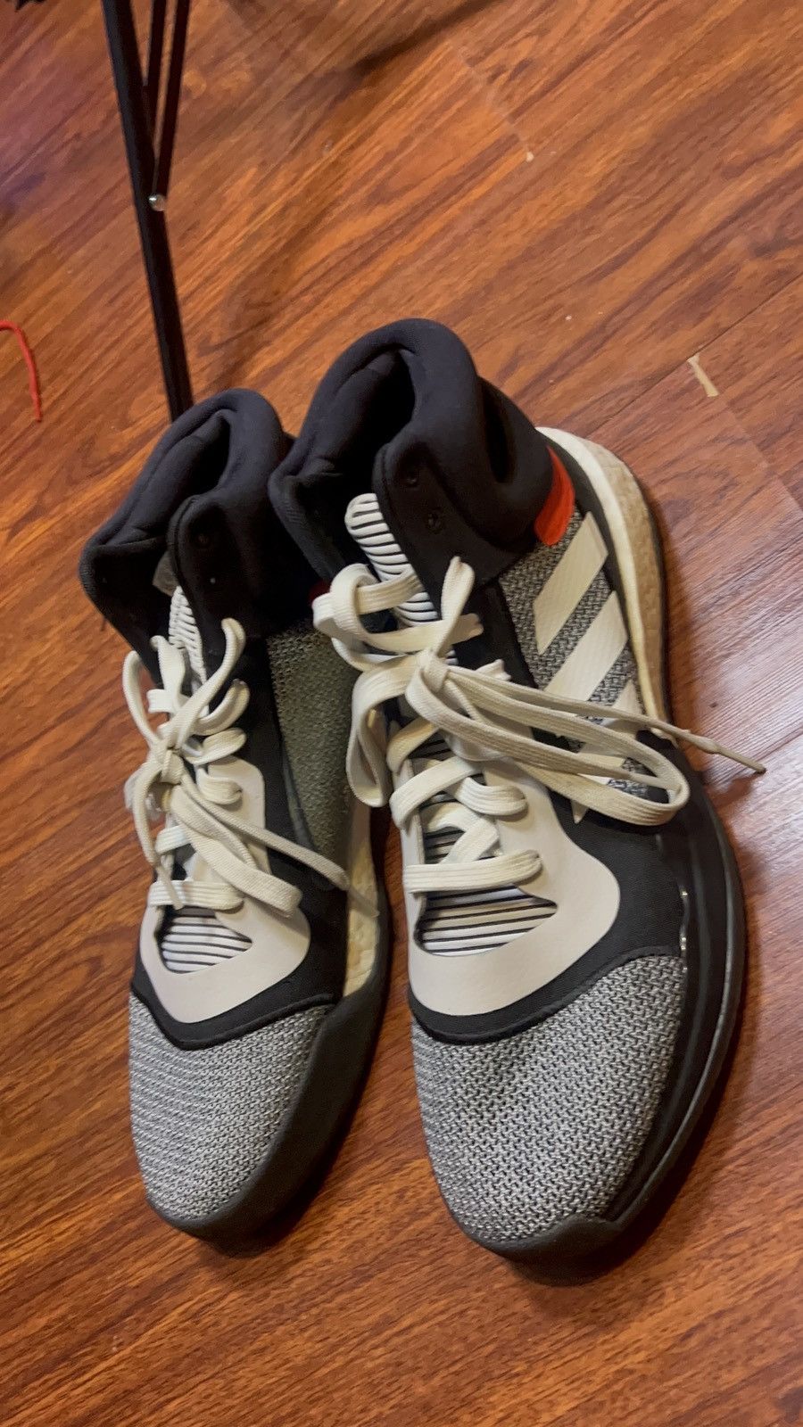 Adidas Adidas’s Marquee Boost Mid 'Core Black' BB7822 Size US 14 / EU 47 - 2 Thumbnail