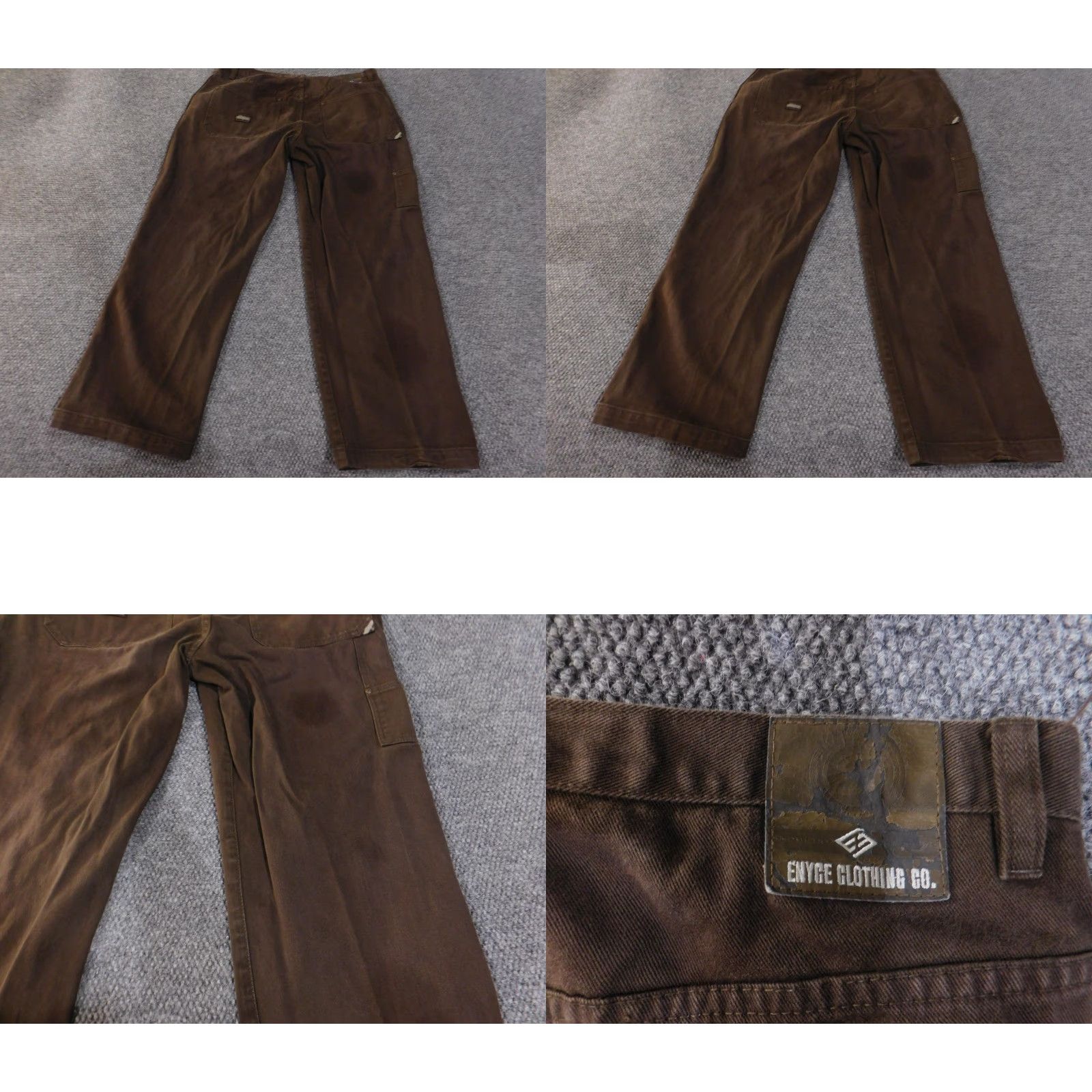 Enyce Enyce Jeans Mens 40 Brown Carpenter Straight Leg Workwear Utility Baggy Y2K Mens Size US 40 / EU 56 - 8 Thumbnail