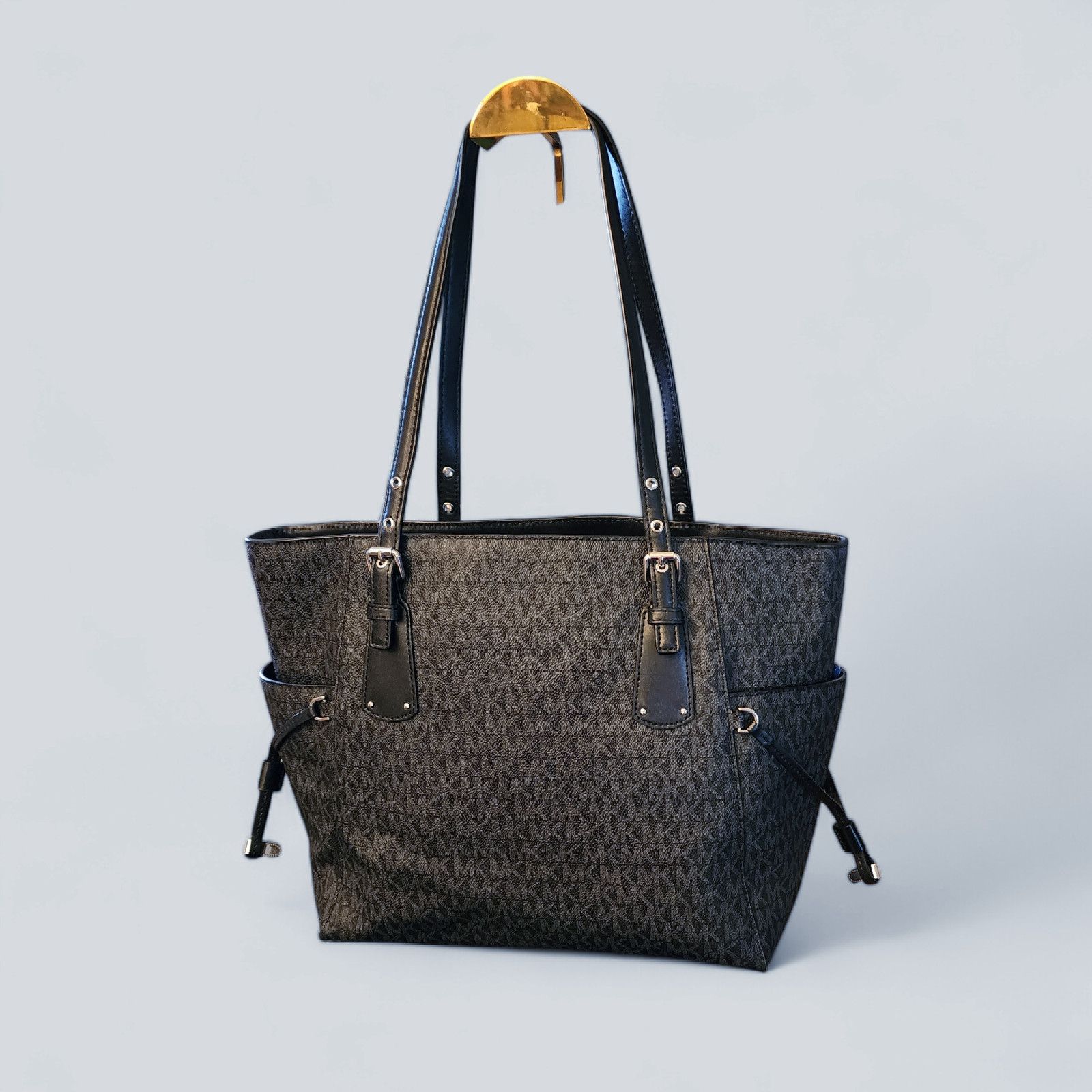 Michael Kors Michael Kors Black Signature Voyager East West Tote Size ONE SIZE - 2 Thumbnail