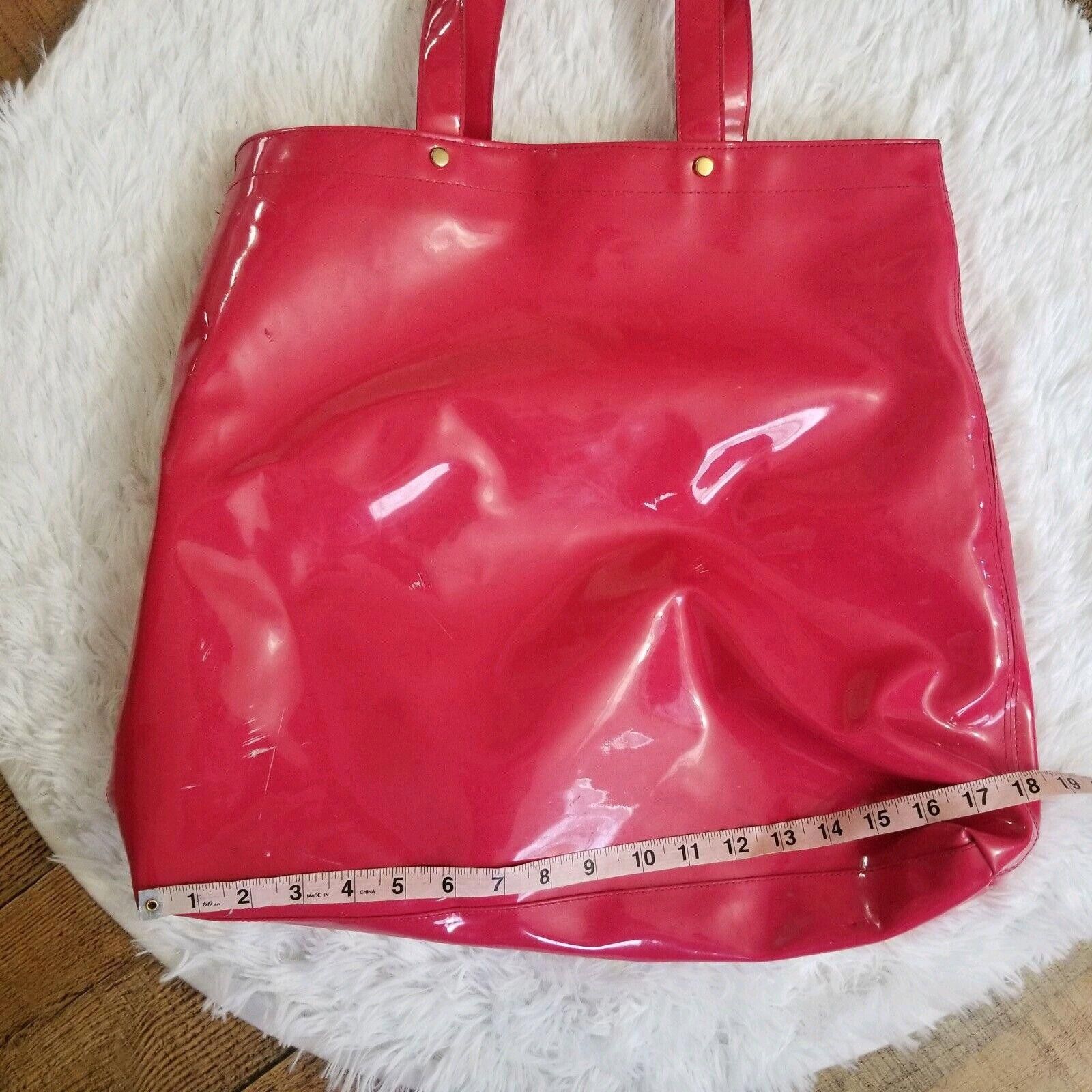 Designer Victoria Secret Bag Tote Beach medium pink wax Size ONE SIZE - 6 Thumbnail
