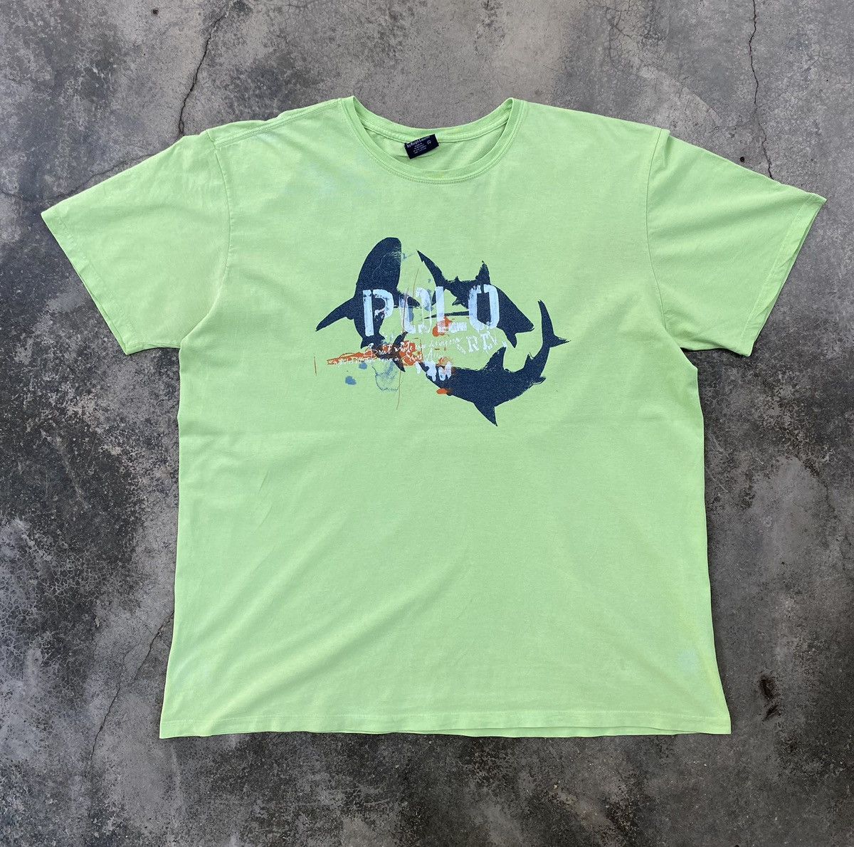 Polo Ralph Lauren Vintage Polo Ralph Lauren Fishing Tee Size US XL / EU 56 / 4 - 1 Thumbnail