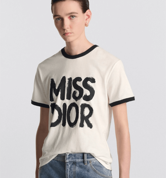 Dior o1w1db11225 453T40 T-Shirt in White/Black Size XL / US 12-14 / IT 48-50 - 4 Thumbnail
