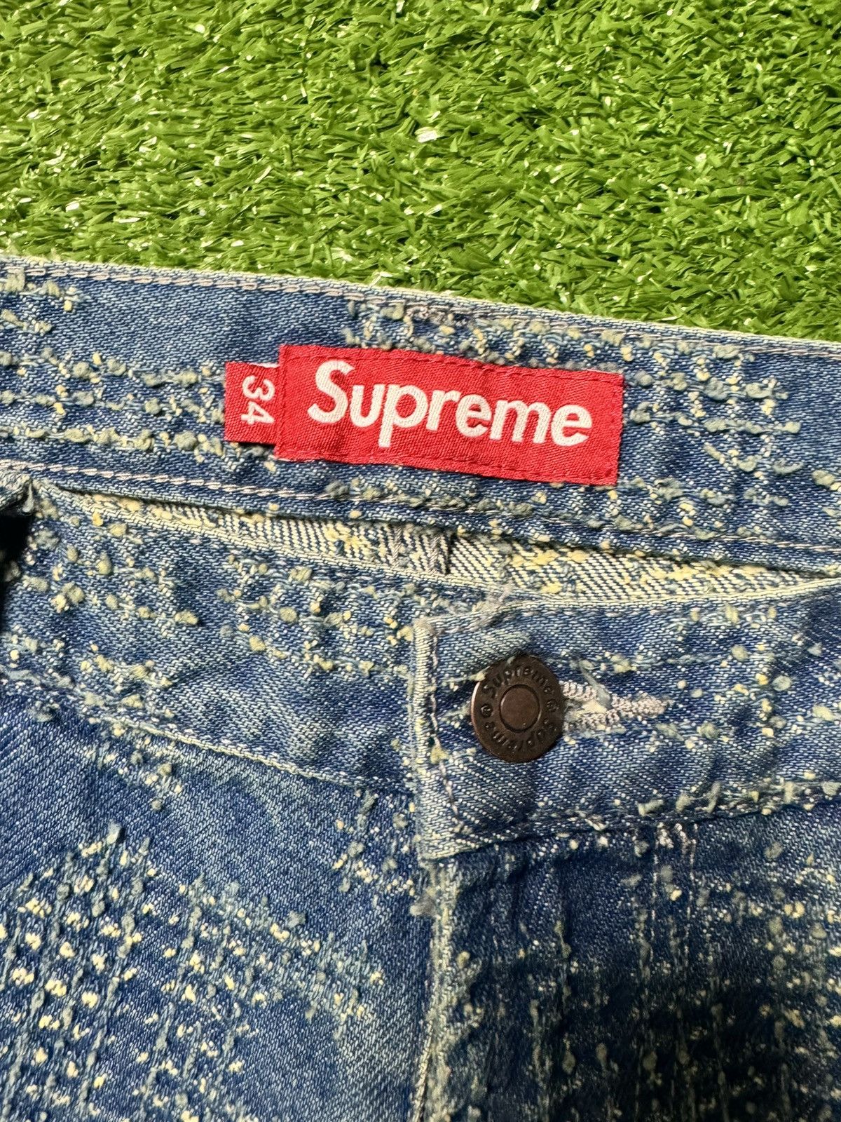 Supreme Supreme Needle Punch Regular Jean Size US 34 / EU 50 - 4 Thumbnail