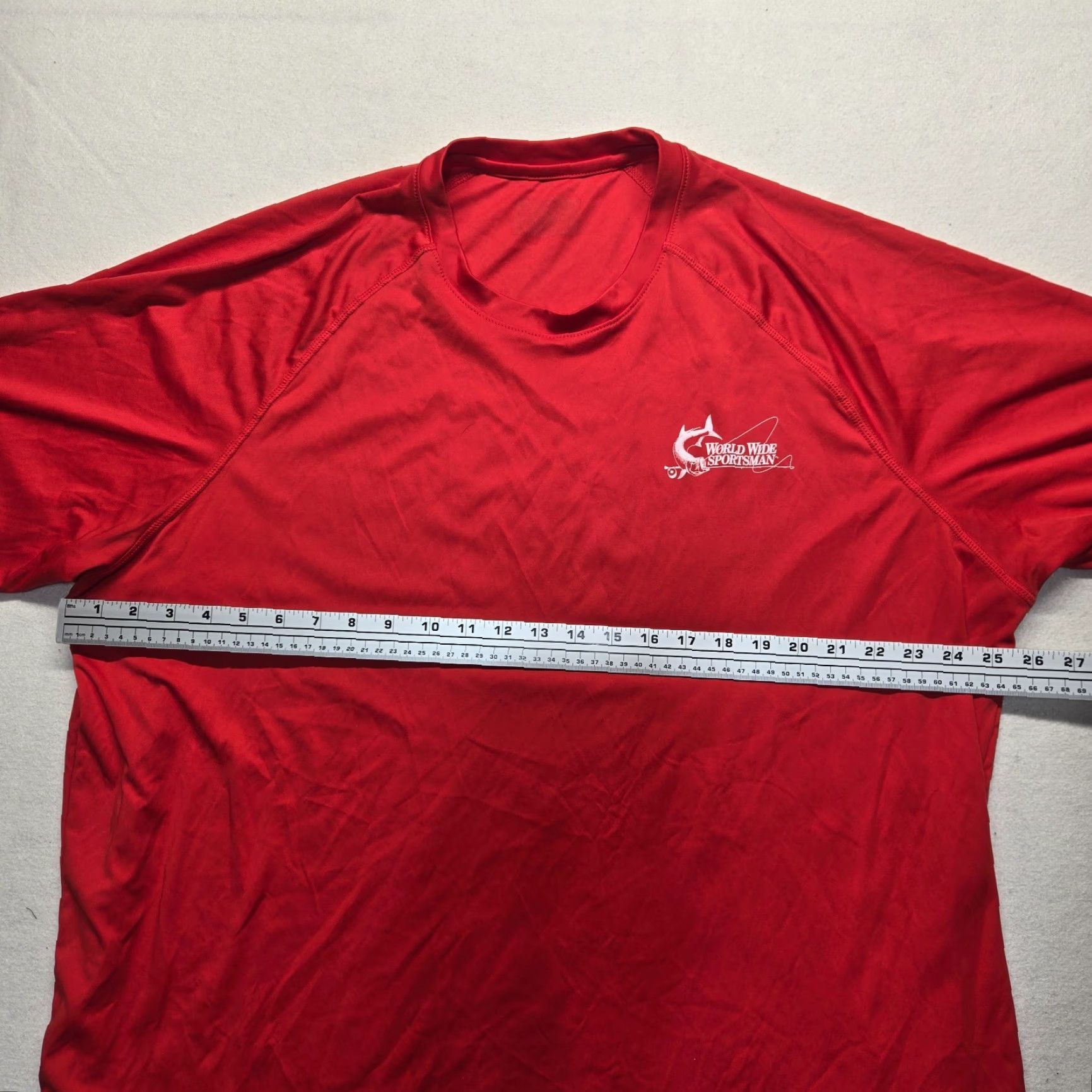 Vintage World Wide Sportsman Shirt Red Neptune Short Sleeve Adult Men's 3XL XXXL Solid Size US XXL / EU 58 / 5 - 3 Thumbnail