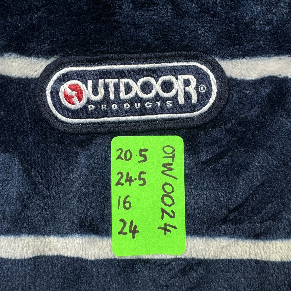 Japanese Brand Outdoor Products Stripe Matted Fleece Hooded Sweater Size US M / EU 48-50 / 2 - 13 Thumbnail