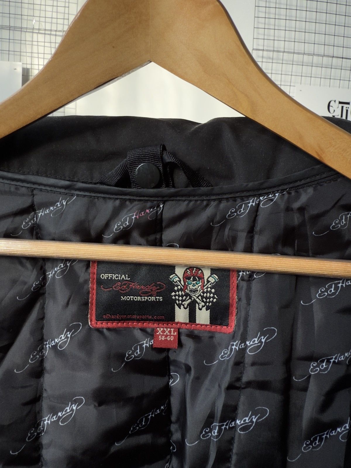 Ed Hardy 🔥 Don Ed Hardy by Christian Audigier Coat Motorcycle Jacket Size US XL / EU 56 / 4 - 11 Thumbnail