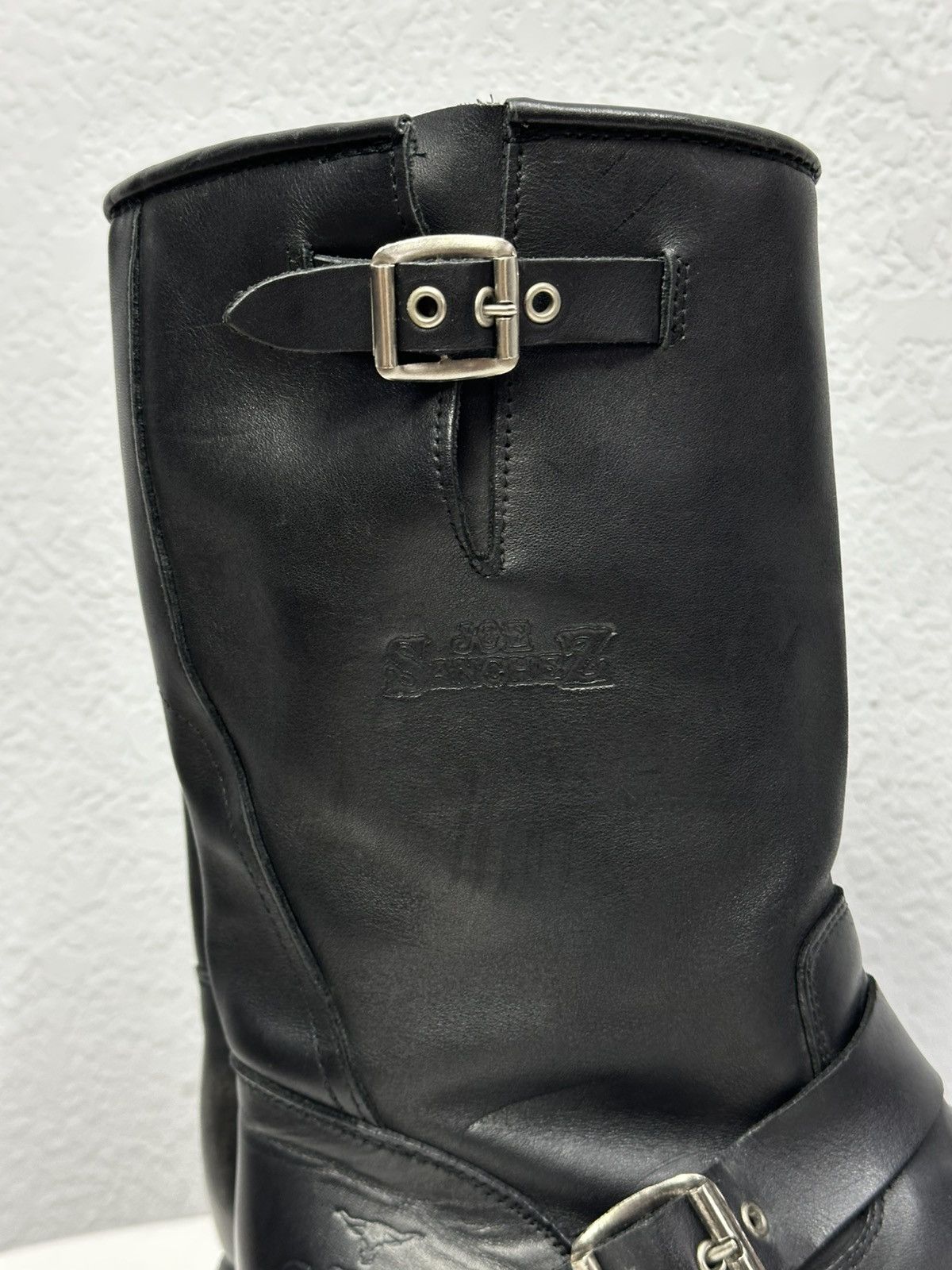 If Six Was Nine Vintage Italian AS 98 Rick Owens Style Leather Biker Boots Size US 8 / EU 41 - 7 Thumbnail