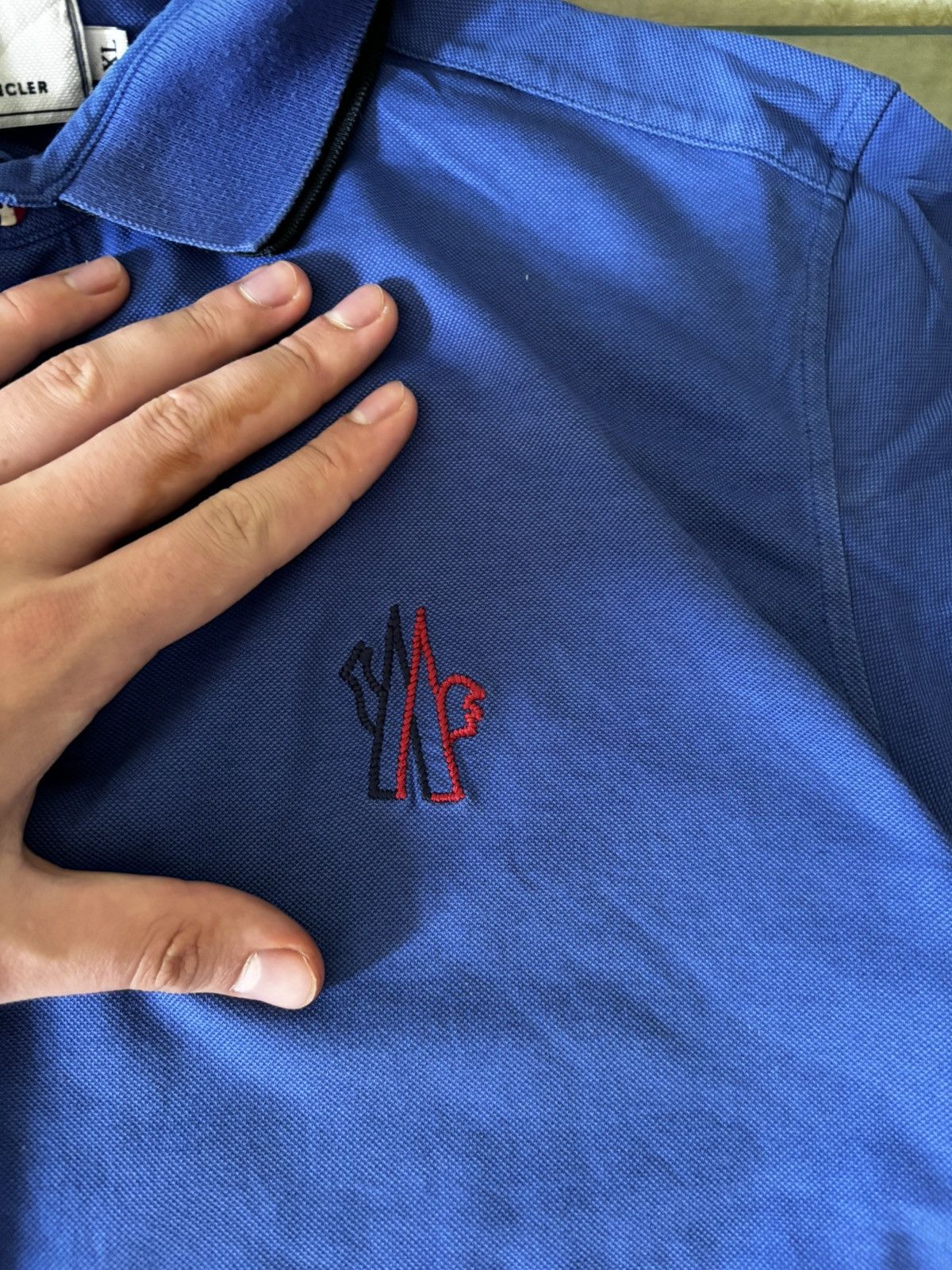 Moncler 🔥 Moncler Polo T-shirt 🔥 Size US L / EU 52-54 / 3 - 6 Thumbnail