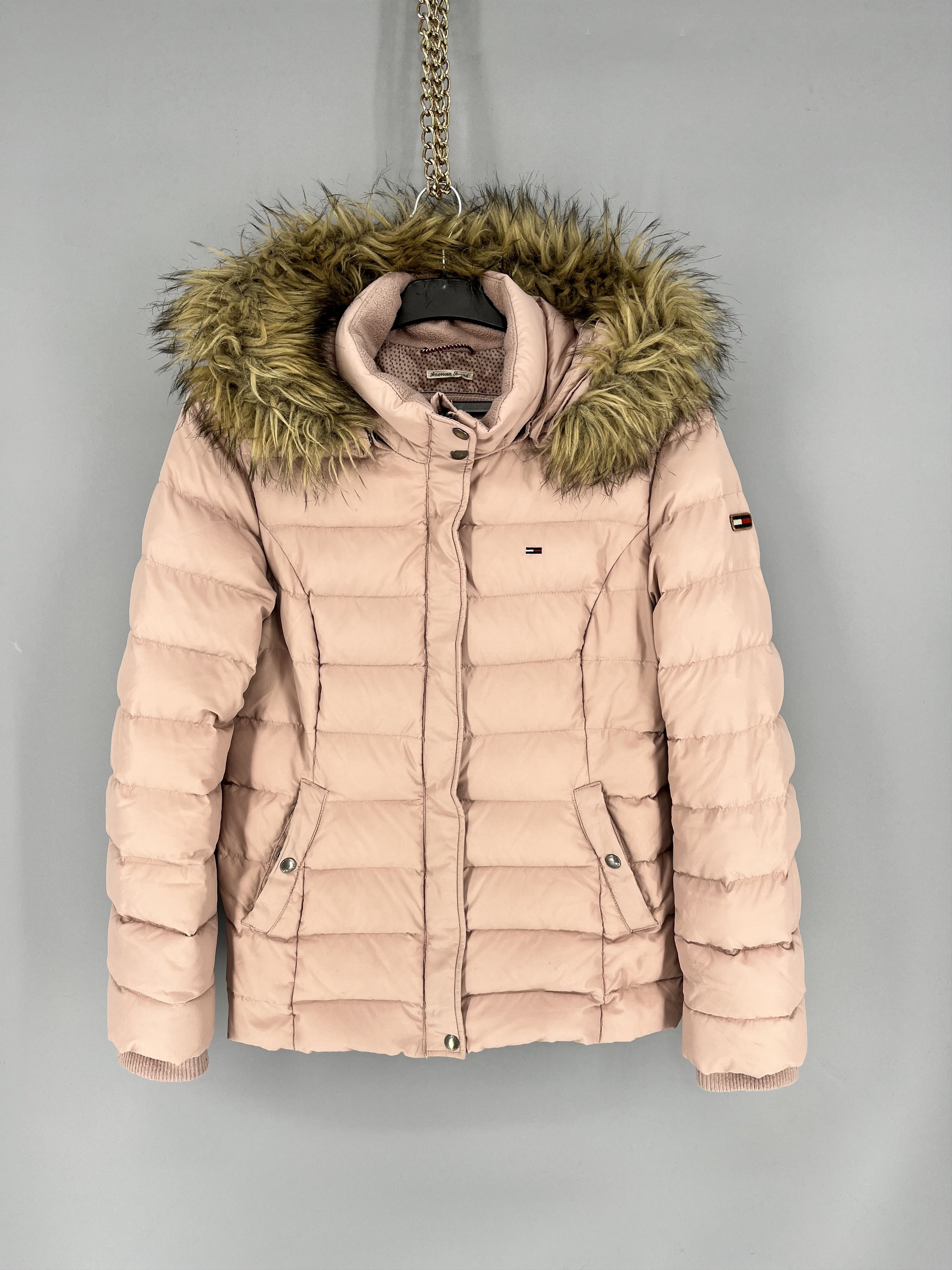 Tommy Hilfiger Coat Tommy Hilfiger Casual Puffer Jacket With Zip Hoodie Y2k Size M / US 6-8 / IT 42-44 - 1 Thumbnail