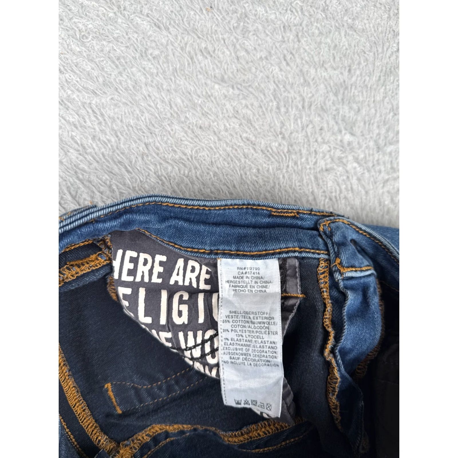 True Religion True Religion Jeans Women 27 Blue Denim Mid Rise Super Skinny Med Wash Low 26x28 Size 27" / US 4 / IT 40 - 7 Thumbnail