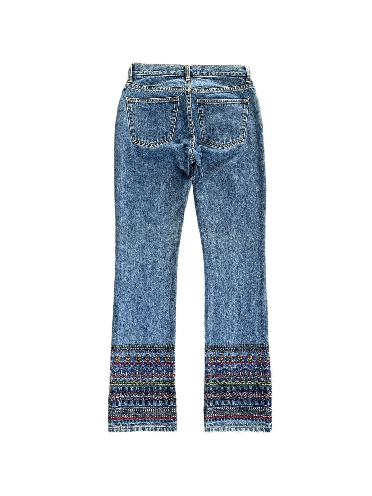 Vintage FW1999 GAP boot cut handcrafted sashiko denim Size US 28 / EU 44 - 2 Thumbnail