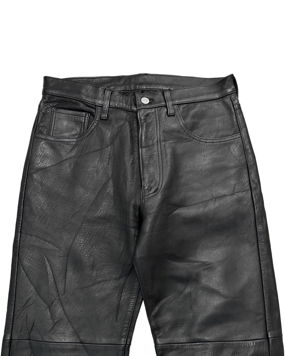Genuine Leather × If Six Was Nine Men's Bigi Biker Leather Pants Size US 31 - 2 Thumbnail