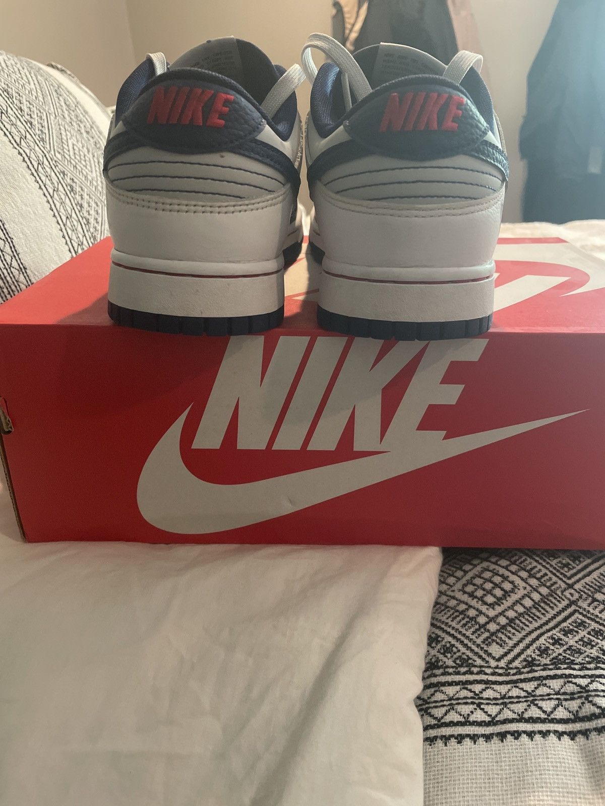 NBA × Nike Nike Dunk Low Navy/Grey Size US 10 / EU 43 - 8 Thumbnail
