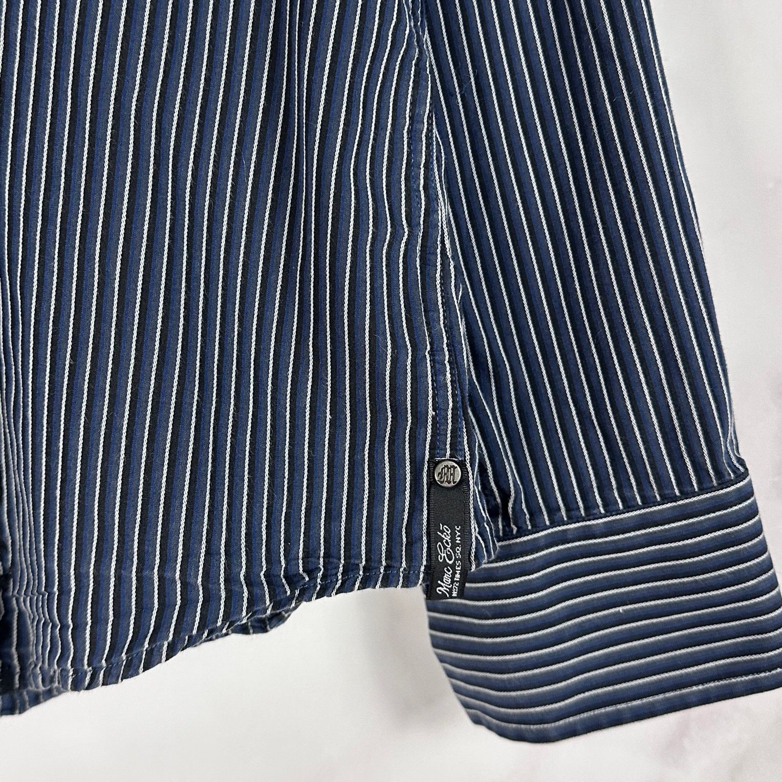 Marc Ecko Paisley Stripe Button-Up Shirt Size US XL / EU 56 / 4 - 3 Thumbnail
