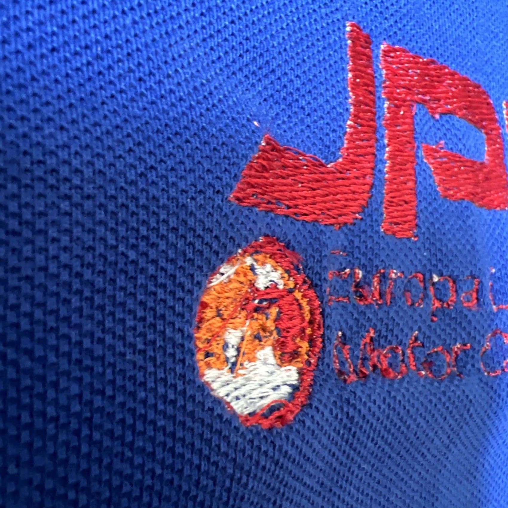 Vintage VINTAGE WearGuard Polo Shirt L Blue 100% Polyester Cotton Blend Short Sleeve Button Pocket Embroidered Logo Galaxy Space Mens Golf Size US L / EU 52-54 / 3 - 4 Thumbnail