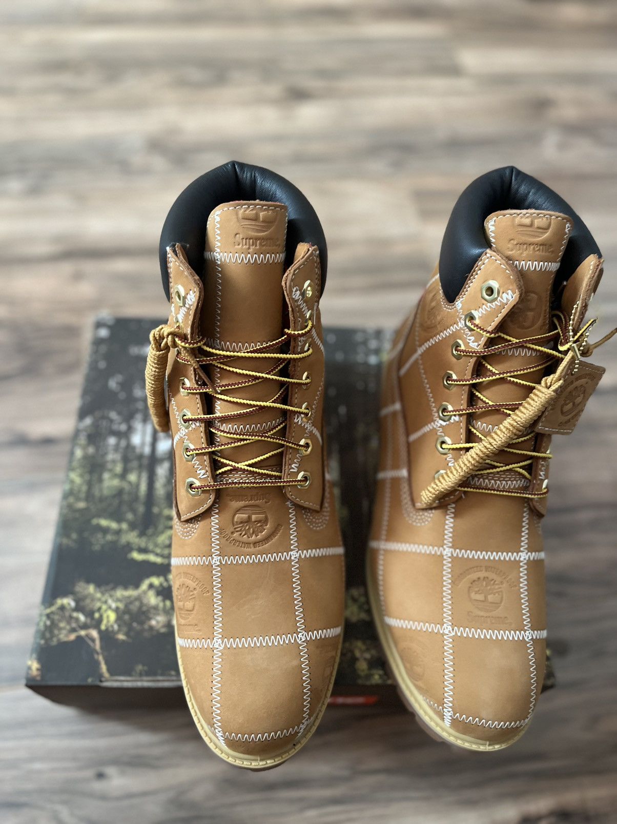 Supreme × Timberland Supreme Patchwork Timberland 6” Premium Waterproof Boot Size US 11 / EU 44 - 14 Thumbnail
