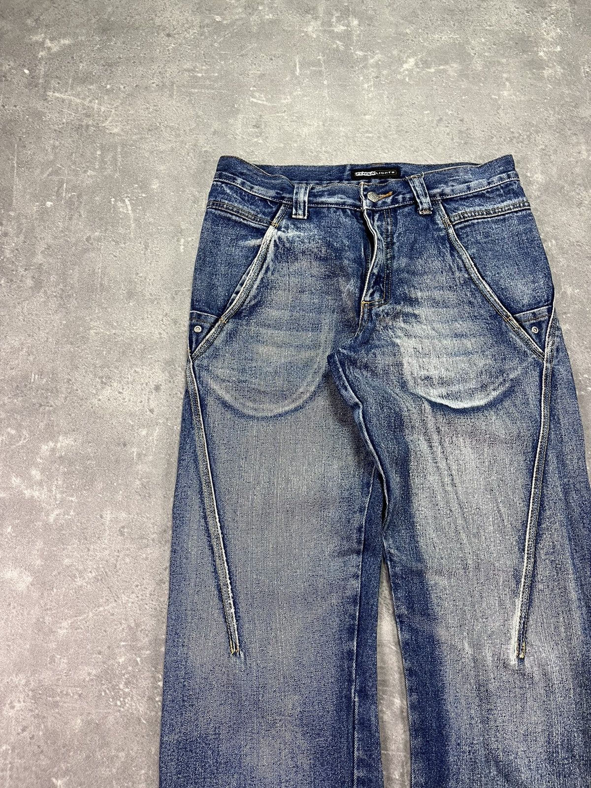 Vintage Vintage FlashLights Faded Flared Bootcut Jeans 32 Size US 32 / EU 48 - 3 Thumbnail